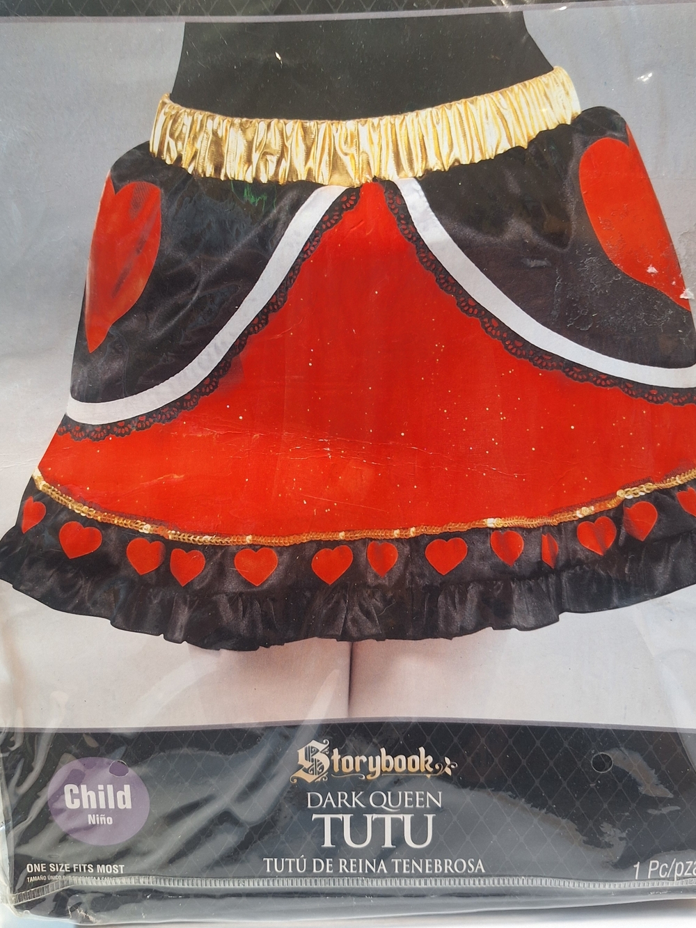 Dark Queen Tutu Costume - Black & Red